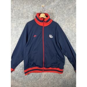 Vintage Y2K Nike Team Gonzaga Bulldogs Basketball Blue Full Zip Jacket Men’s 2XL